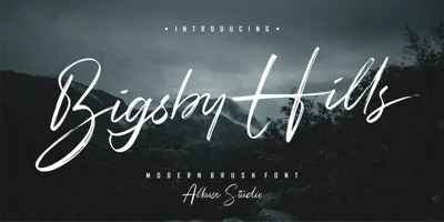 Bigsby Hills Font