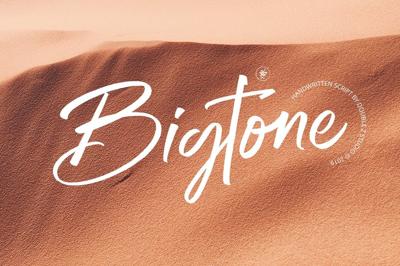 Bigtone Handwritten Script Free Download