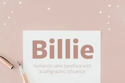 Billie font family by FontPeople