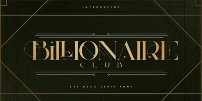 Billionaire Club Font