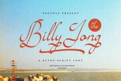 Billy Jong | Retro Script Font