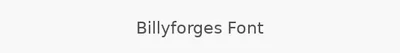 Billyforges Font