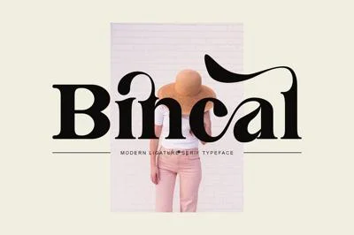 Bincal Ligature Serif Typeface