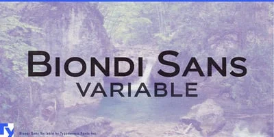 Biondi Sans Variable Font