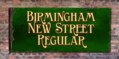 Birmingham New Street Font