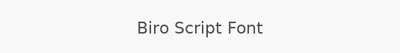 Biro Script Font