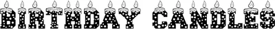 Birthday Candles Font