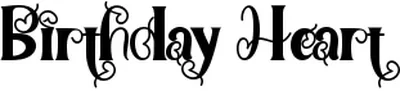 Birthday Heart Font