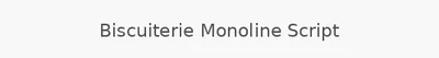 Biscuiterie Monoline Script