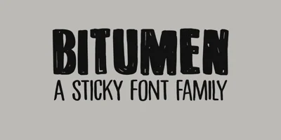 Bitumen Font