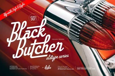 Black Butcher - Oldtype Series Font