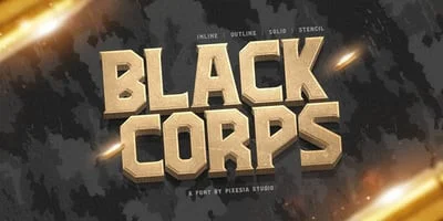 Black Corps Font