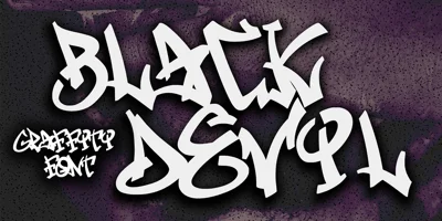 Black Devils Graffiti Font