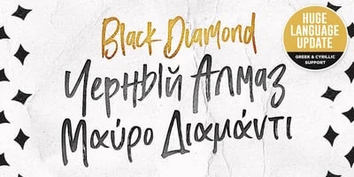 Black Diamond Font