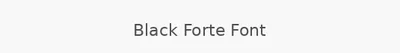Black Forte Font