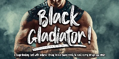 Black Gladiator Font