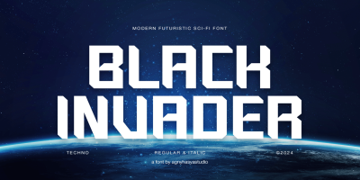 Black Invader Font