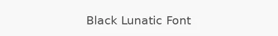 Black Lunatic Font