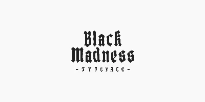 Black Madness Font