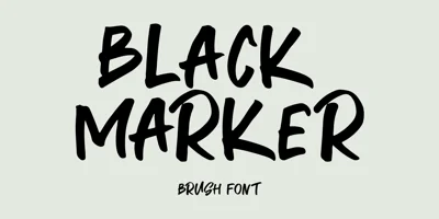 Black marker Font