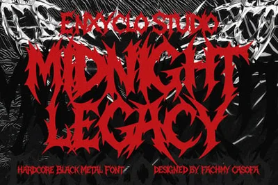 Black Metal Font – Midnight Legacy