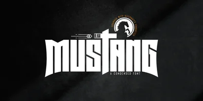 Black Mustang Font