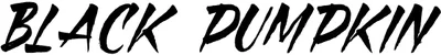 Black Pumpkin Font