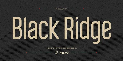 Black Ridge Font