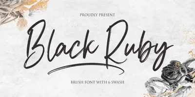 Black Ruby Font