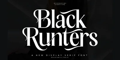 Black Runters Font