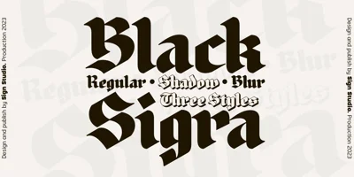 Black Sigra Font