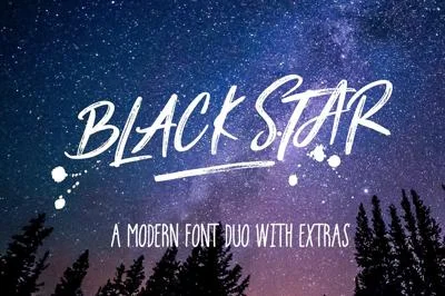 Black Star : 3 Sets + Sans Font
