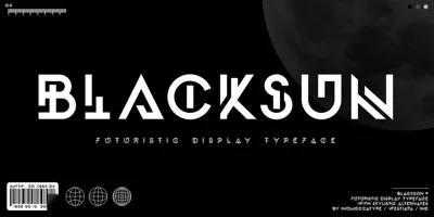 Black Sun Font