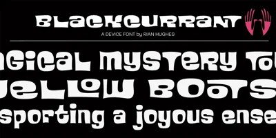 Blackcurrant Font