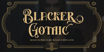 Blacker Gothic Font