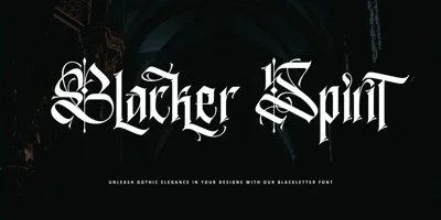 Blacker Spirit Font