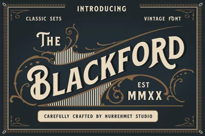 Blackford - Vintage Classic Font