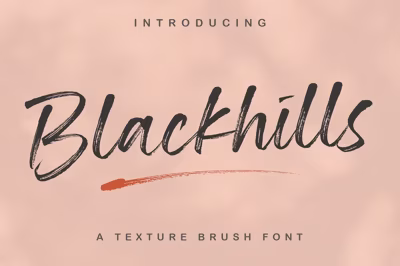 Blackhills - Brush Font Free Download