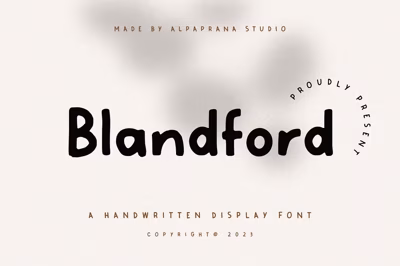 Blandford - Handwritten Font Free Download