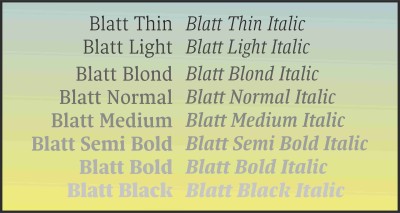 Blatt Font