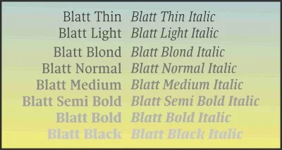 Blatt Font