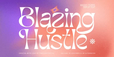 Blazing Hustle Font