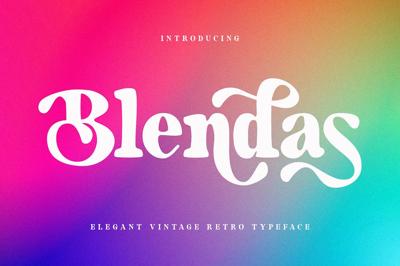 Blendas | Elegant Vintage Typeface Free Download