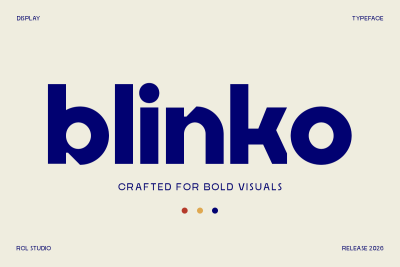 Blinko – A Bold Rounded Display Font