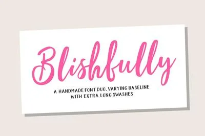 Blishfully Font Duo
