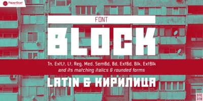 Block Font