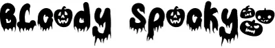 Bloody Spooky Font
