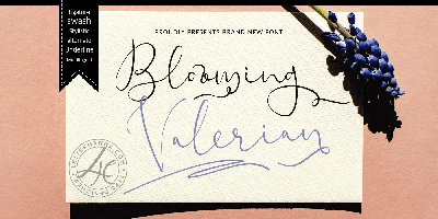 Blooming Valerian Font