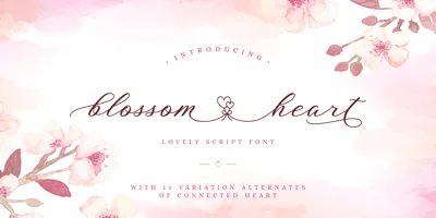 Blossom Heart Font
