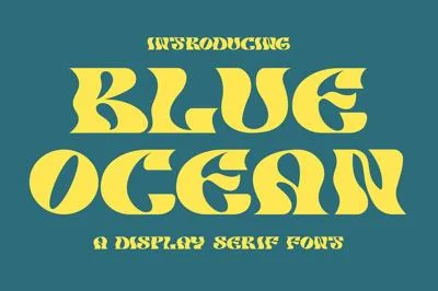 BLUE OCEAN MODERN DISPLAY FONT